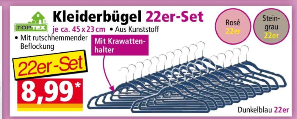 Kleiderbügel 22er-Set