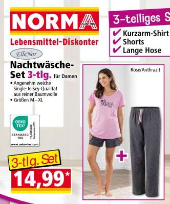 Nachtwäsche-Set 3-tlg.