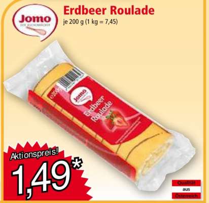 Erdbeer-Roulade