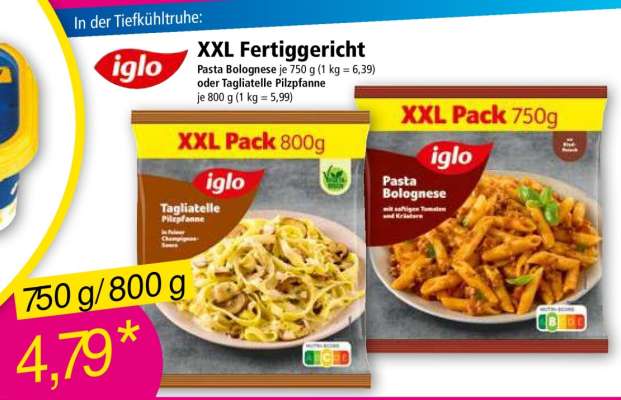 iglo XXL Fertiggericht