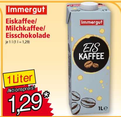 Immergut Eiskaffee/ Milchkaffee/ Eisschokolade