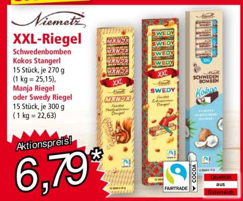 Niemetz XXL-Riegel