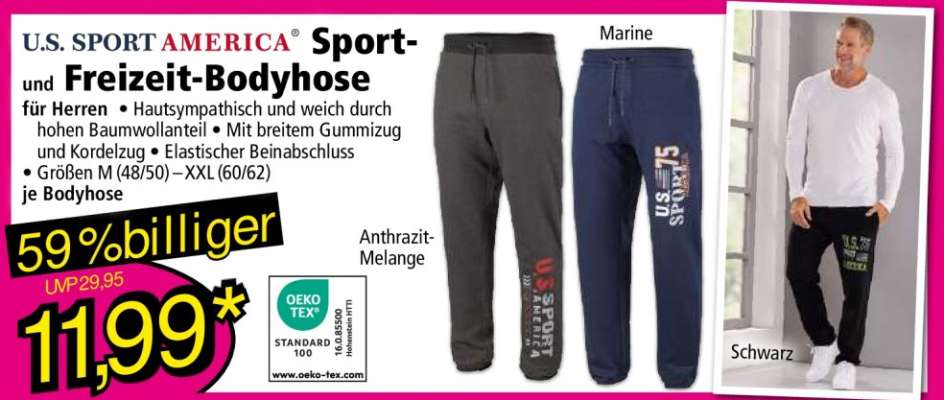 U.S. SPORT AMERICA Sport- und Freizeit-Bodyhose