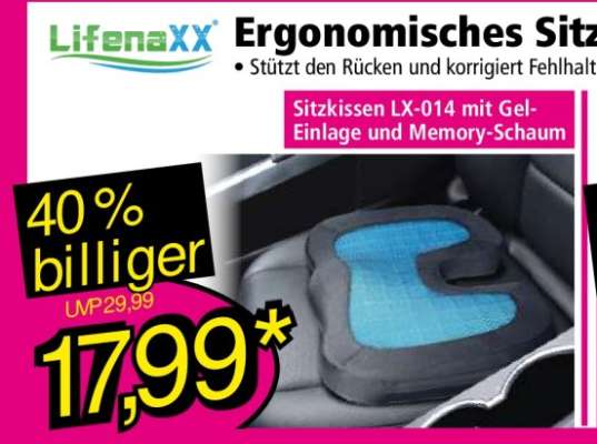 LifenaXX Ergonomisches Sitzkissen