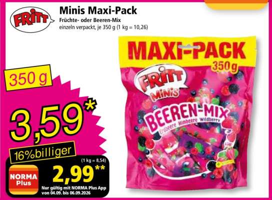 Fritt Minis Maxi-Pack