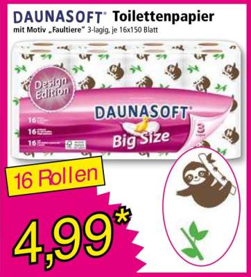DAUNASOFT Toilettenpapier