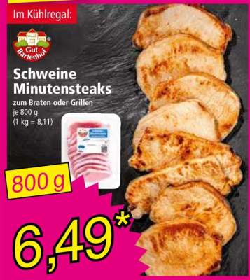 Schweine-Minutensteaks