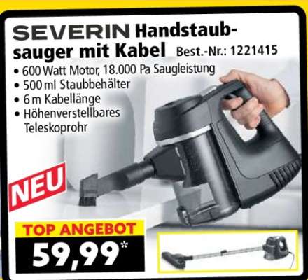 SEVERIN Handstaubsauger mit Kabel