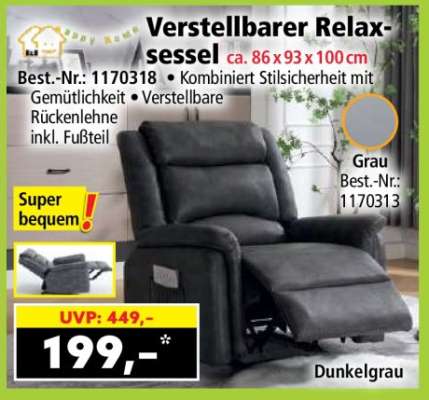 Verstellbarer Relaxsessel