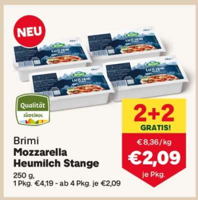 Brimi Mozzarella Heumilch Stange