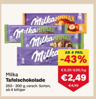 Milka Tafelschokolade