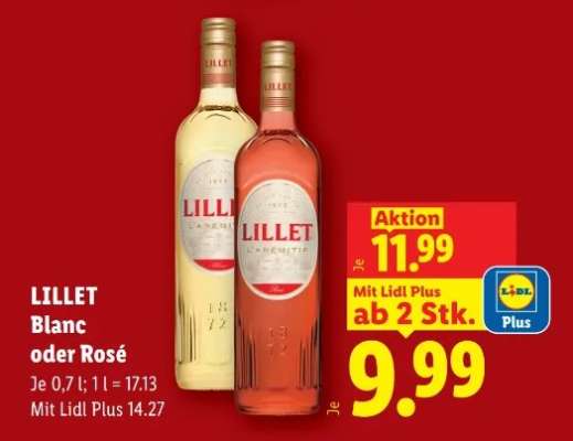 Lillet Blanc oder Rose