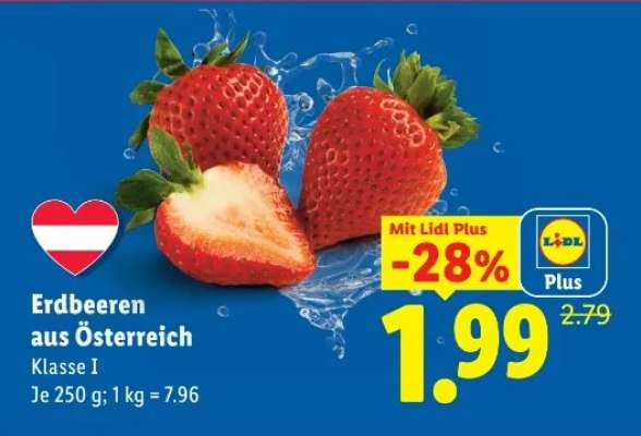 Erdbeeren aus Österreich