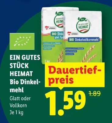 Ein gutes Stück Heimat Bio Dinkelmehl