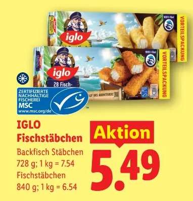 IGLO FISCHSTÄBCHEN