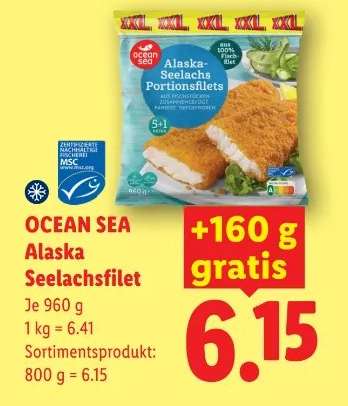 OCEAN SEA Alaska Seelachsfilet