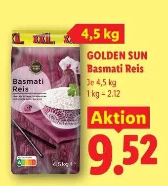 Golden Sun Basmati Reis