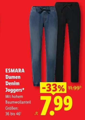 ESMARA Damen Denim Joggers