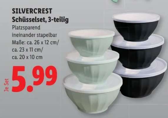 SILVERCREST Schüsselset, 3-teilig