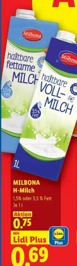 Milbona H-Milch