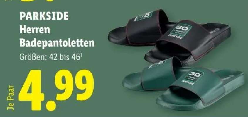 PARKSIDE Herren Badepantoletten