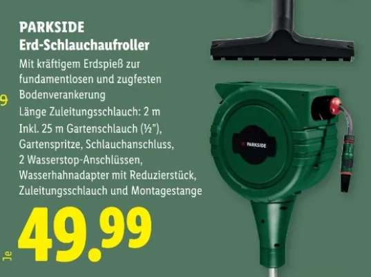 PARKSIDE Erd-Schlauchaufroller