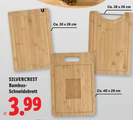SILVERCREST Bambus-Schneidebrett