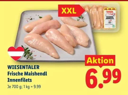 WIESENTALER Frische Maishendl Innenfilets