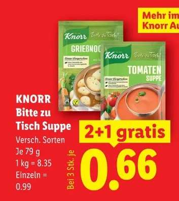 Knorr Bitte zu Tisch Suppe
