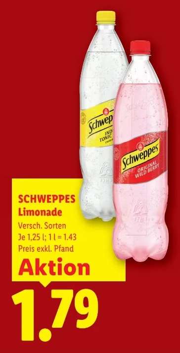 Schweppes Limonade