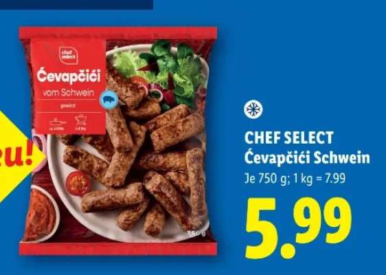 CHEF SELECT Čevapčiči Schwein