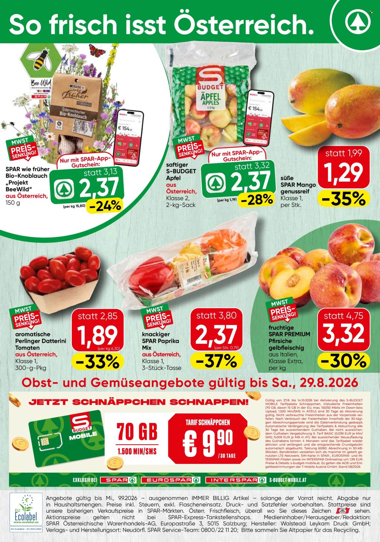 Angebote INTERSPAR - 24.8.2026 - 29.8.2026. Seite 1