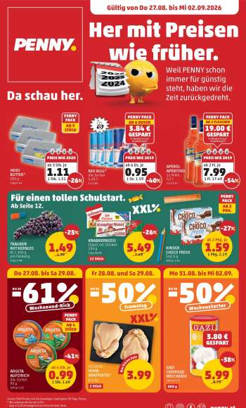 Angebote Penny - 27.8.2026 - 2.9.2026.