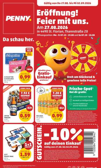 Angebote Penny - 27.8.2026 - 2.9.2026.