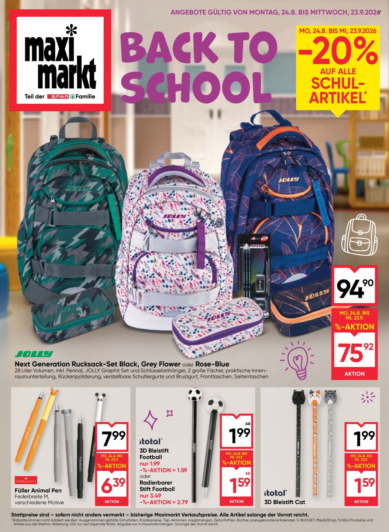 Angebote Maximarkt - 24.8.2026 - 23.9.2026. Seite 1