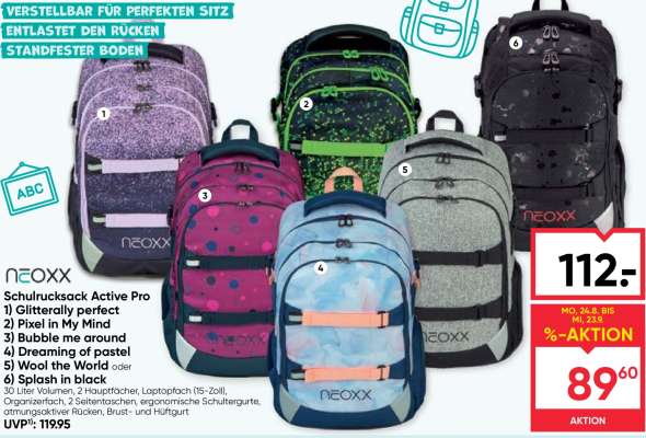 neoxx Schulrucksack Active Pro