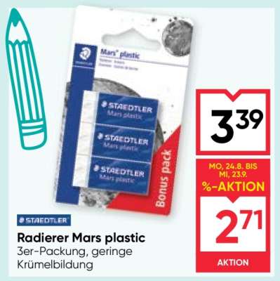 Radierer Mars plastic