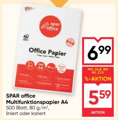 SPAR office Multifunktionspapier A4