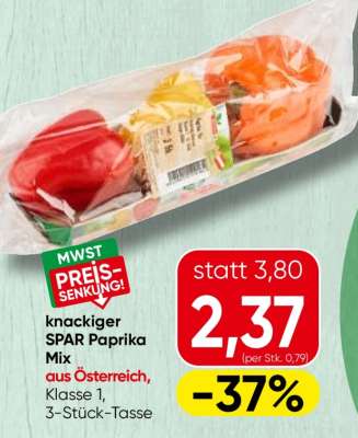 knackiger SPAR Paprika Mix