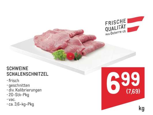 Schweine Schalenschnitzel