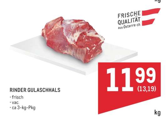 Rinder Gulaschhals