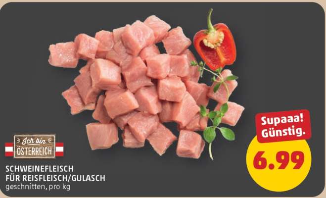 SCHWEINEFLEISCH FÜR REISFLEISCH/ GULASCH