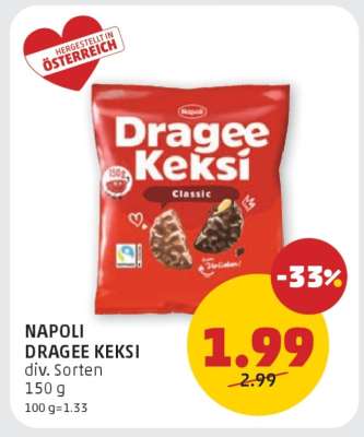 Napoli Dragee Keksi