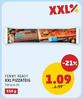 PENNY. READY XXL PIZZATEIG