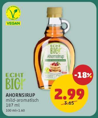 ECHT BIO! AHORNSIRUP