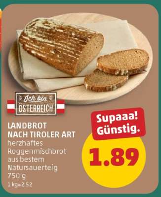 LANDBROT NACH TIROLER ART