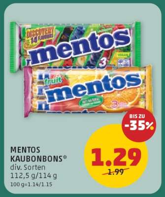 MENTOS KAUBONBONS