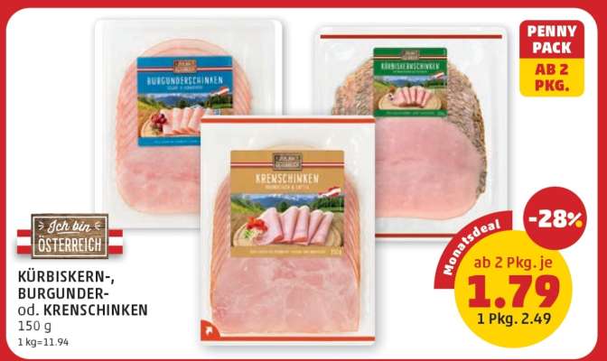KÜRBISKERN-, BURGUNDER- od. KRENSCHINKEN