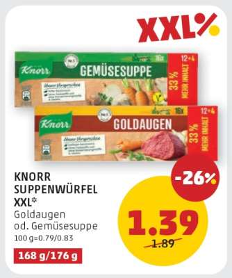 KNORR SUPPENWÜRFEL XXL