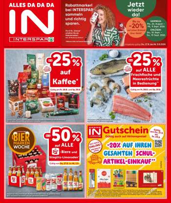 Angebote INTERSPAR - 27.8.2026 - 9.9.2026.
